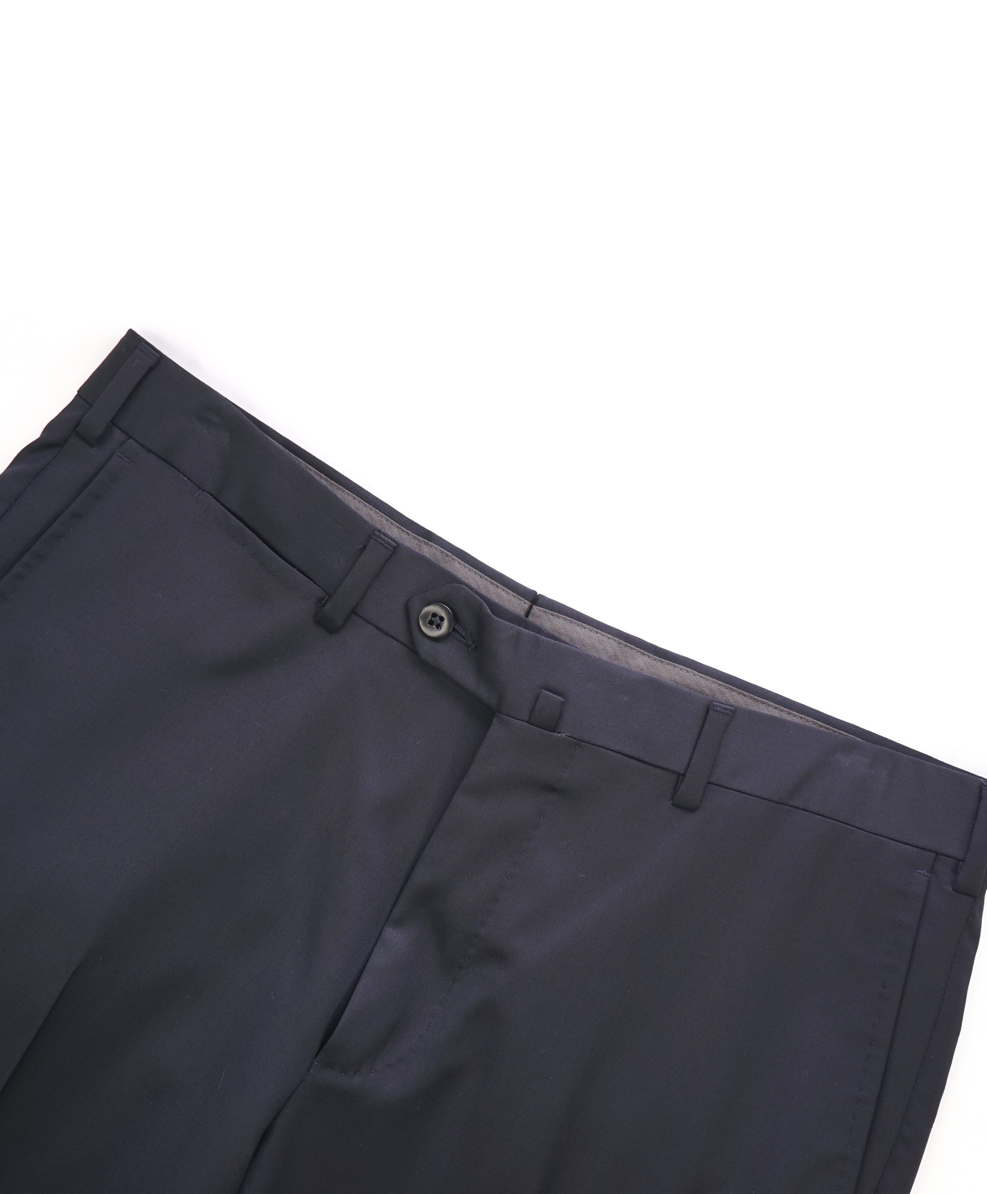 ERMENEGILDO ZEGNA - "STRNVY" Regular Navy Blue Premium Dress Pants - 32W (48EU)