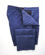 RALPH LAUREN PURPLE LABEL - LINEN/SILK Distressed Blue Pants Side Tabs - 36W