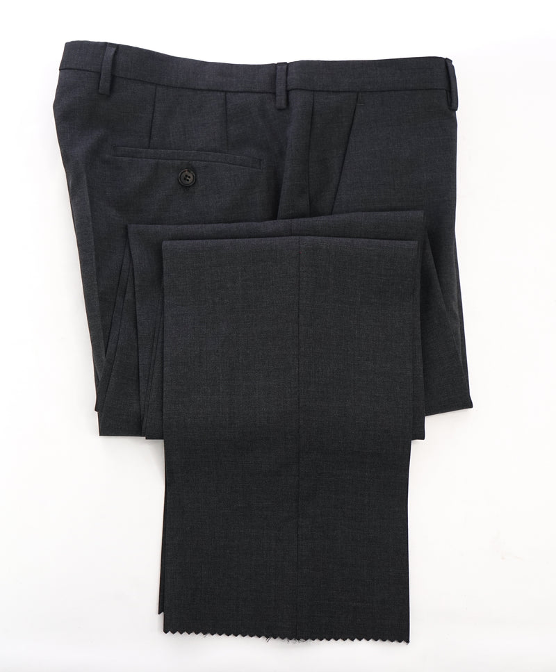 HUGO BOSS - Charcoal Gray “The Grand/Central US” Flat Front Dress Pants - 34W