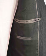 $1,495 ARMANI COLLEZIONI - “G LINE” Black Tonal Check Plaid Blazer - 44R