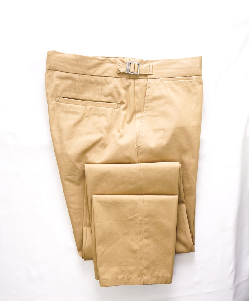 ORLEBAR BROWN - Brown Cotton *SIDE TABS* Chino Pants  - 30W