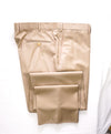ISAIA - 160's Aquaspider Camel Pure Silk Dress Pants Flat Front - 40W (58EU)