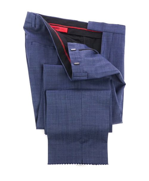 HUGO BOSS - Bold Blue "Heibos3" Slim Flat Front Dress Pants - 28W