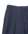 CORNELIANI - Contrast Stripe Blue MOHAIR Blend Flat Front Dress Pants - 37W