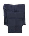 CORNELIANI - Contrast Stripe Blue MOHAIR Blend Flat Front Dress Pants - 37W