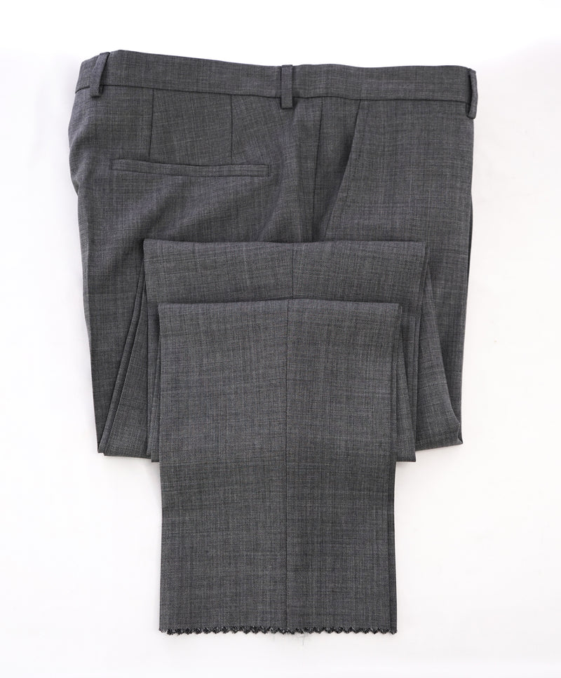 HUGO BOSS - Gray Melange "Astian/Hets" Slim Flat Front Dress Pants - 32W