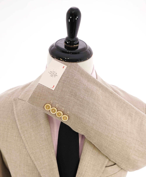 $1,095 ELEVENTY -Oxford Weave Neutral COTTON/LINEN Ivory Btn Blazer-42 (52EU)