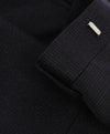 STRELLSON - Slim Black Wool Abstract Check Dot Flat Front Dress Pants - 33W