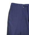 SAKS FIFTH AVE - Blue Wool MADE IN ITALY Flat Front Dress Tux Pants- 40W