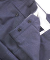 ZANELLA - Blue Micro Check “Devon” Flat Front Dress Pants - 38W