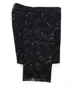 STRELLSON - Extra Slim Fit "Abstract Feather Pattern Flat Front Dress Pants - 31W