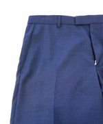 STRELLSON - Slim Teal Textured Flat Front Dress Pants - 34W
