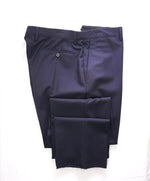 BURBERRY LONDON - Pure Wool ITALY Navy Blue Solid Dress Pants - 38W