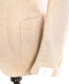 $1,095 ELEVENTY -Oxford Weave Neutral COTTON/LINEN Ivory Btn Blazer-44 (54EU)