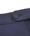 HICKEY FREEMAN - Blue Birdseye Wool Flat Front Dress Pants - 35W