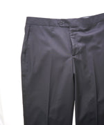 SAKS FIFTH AVE - Black Wool & Silk MADE IN ITALY Flat Front Dress Tux Pants- 34W