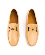 TOD’S - Beige T Tods Logo Driving Loafers- 7US