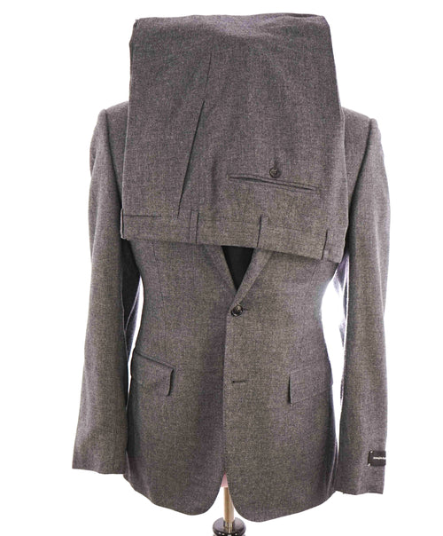 $5,000 ERMENEGILDO ZEGNA -"CASHMERE" Gray Flannel Premium Suit - 40R