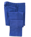 BOGLIOLI - Milano Semi-Lined Deconstructed Blue Textured Cotton Suit- 38R