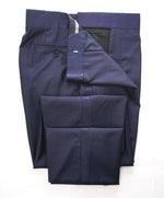 GIORGIO ARMANI - Blue Abstract Check Flat Front Tux Dinner Pants - 40W (56EU)