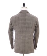 BOGLIOLI -Milano Semi-Lined Deconstructed Wool Gray/Beige Plaid Check Suit - 40R