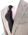 BOGLIOLI - Milano Semi-Lined Deconstructed Wool Gray/Beige Plaid Check Suit - 40R