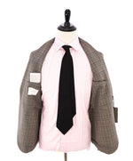 BOGLIOLI -Milano Semi-Lined Deconstructed Wool Gray/Beige Plaid Check Suit- 40R