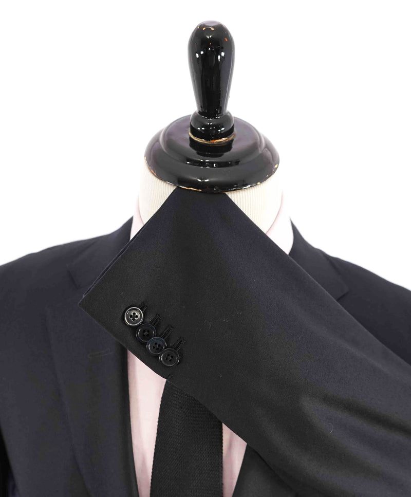 $3,995 ERMENEGILDO ZEGNA -"TROFEO" MILANO Black CLOSET STAPLE Suit - 42R