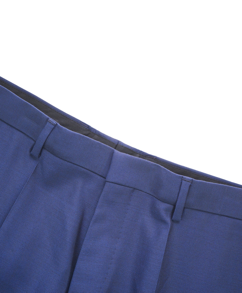 HUGO BOSS - Cobalt Blue Flat Front Dress Pants - 32W
