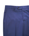 SAKS FIFTH AVENUE - Blue *SILK BLEND* MADE ITALY Flat Front Dress Pants - 34W