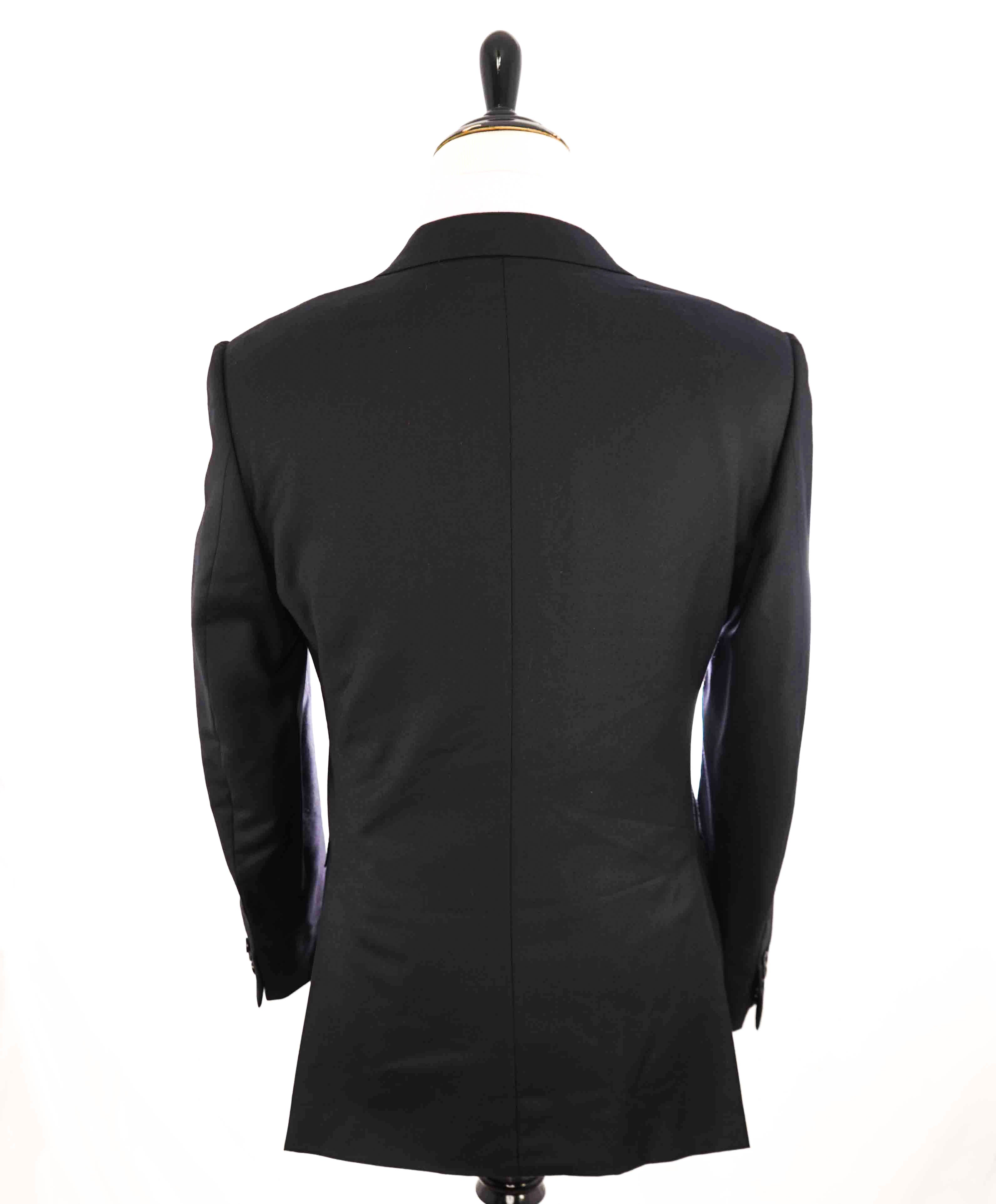 $3,995 ERMENEGILDO ZEGNA -"TROFEO" MILANO Black CLOSET STAPLE Suit - 42R