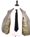 $2,000 CANALI -Gray TRAVEL *GEOMETRIC SQUARE CHECK* Notch Lapel Suit- 40S