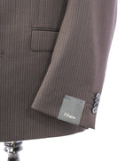 Z ZEGNA - Brown Rope Stripe 2-Button "City Fit/ Natural Comfort" Suit  - 42R
