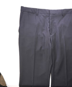 VERSACE COLLECTION - Flat Front Solid Black Dress Pants - 38W