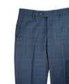 SAKS FIFTH AVENUE - *MADE IN ITALY* Teal Blue Plaid Check Dress Pants - 30W