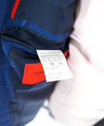 ISAIA - CASHMERE Bold Blue Windowpane Check Blazer W LOGO Detail - 48R
