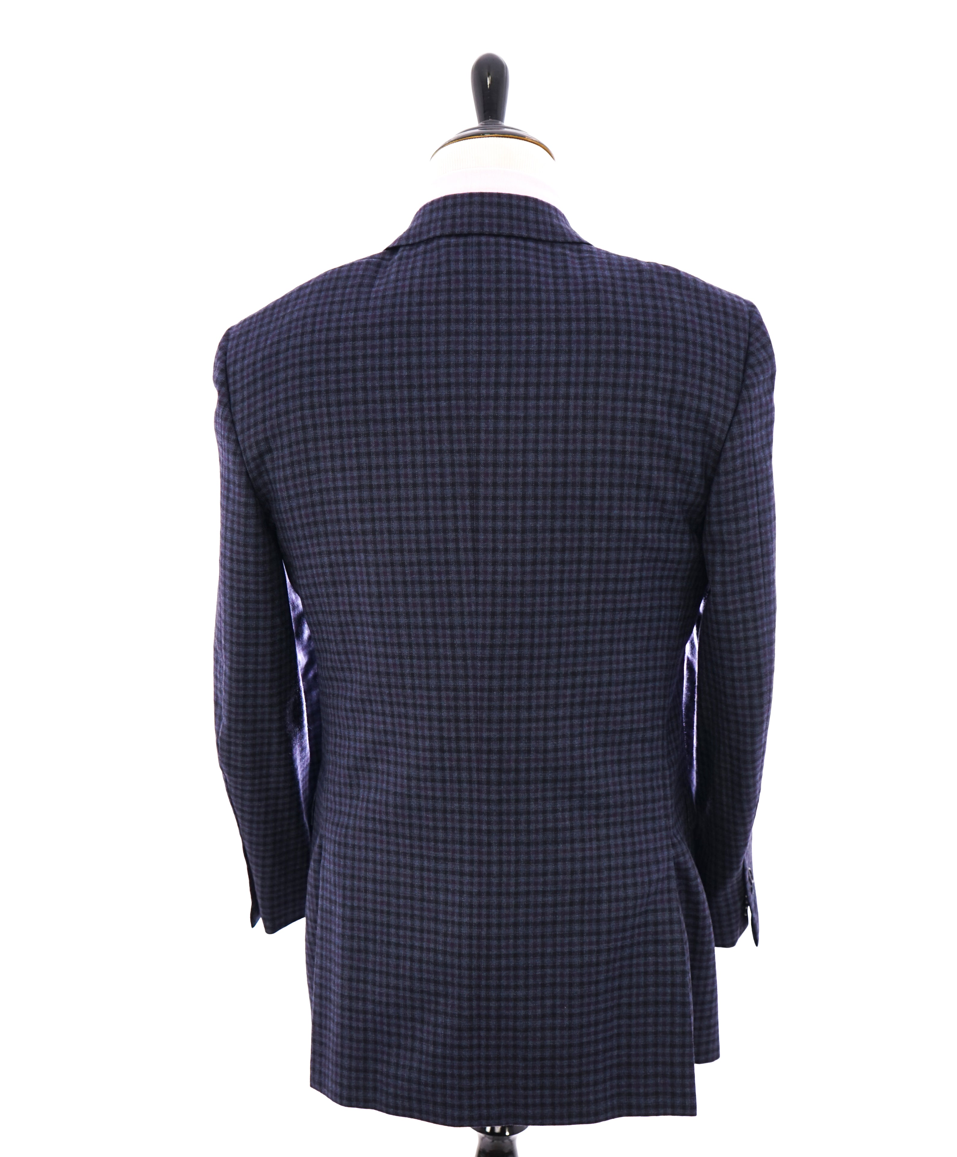CANALI - Navy & Purple Plaid Check Blazer - 44L