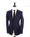 $1,895 ARMANI COLLEZIONI - Blue Check *G LINE* Notch Lapel Suit - 40R 35W