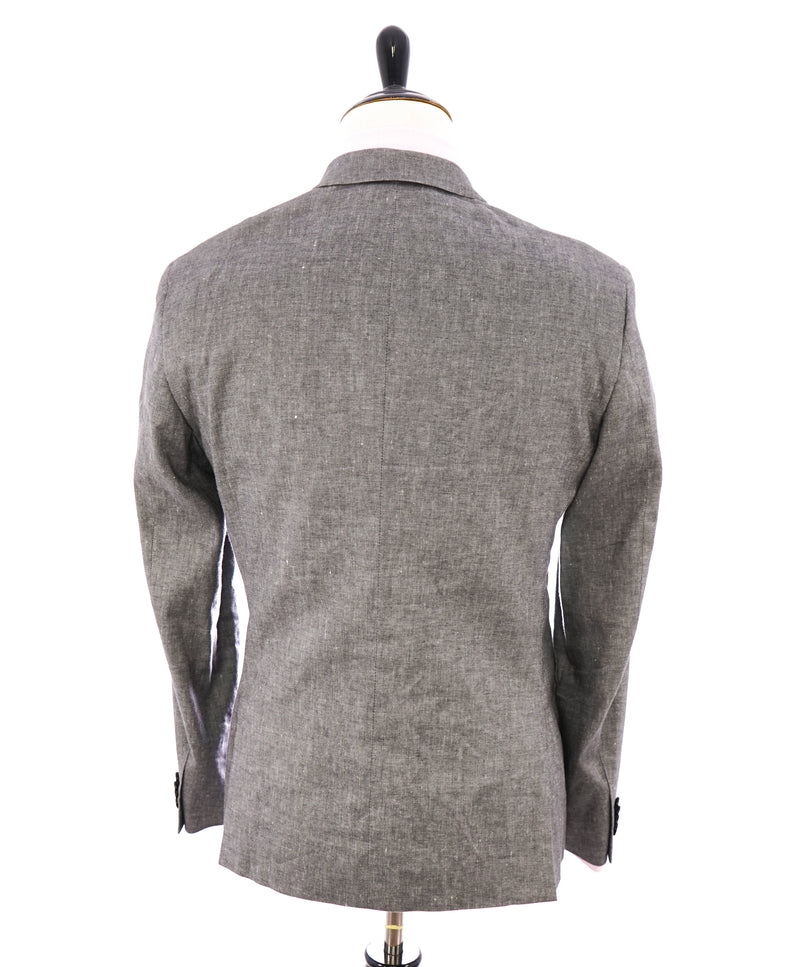 THEORY - Summer Blend Gray Linen Double Breasted Blazer- 40R