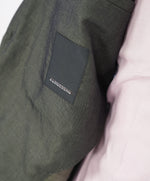 J. LINDEBERG - Summer Linen Cotton Blend Green Semi-Lined Blazer- 40R