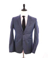 $2,350 VALENTINO - Steel Blue Wool Notch Lapel SLIM Blazer - 36R