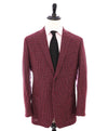 VITALE BARBERIS CANONICO - For SAKS 5TH AVE Red & Navy Houndstooth Blazer - 44L
