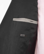 $895 HUGO BOSS - Gray Micro Check Blazer With Notch Lapels - 40R