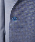 CANALI - Blue Melange Houndstooth Blazer W Bright Buttons - 48R