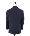 HICKEY FREEMAN - Flannel Wool Medium Blue "Millburn ii" Blazer - 42R