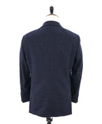 HICKEY FREEMAN - Flannel Wool Medium Blue "Millburn ii" Blazer - 42R