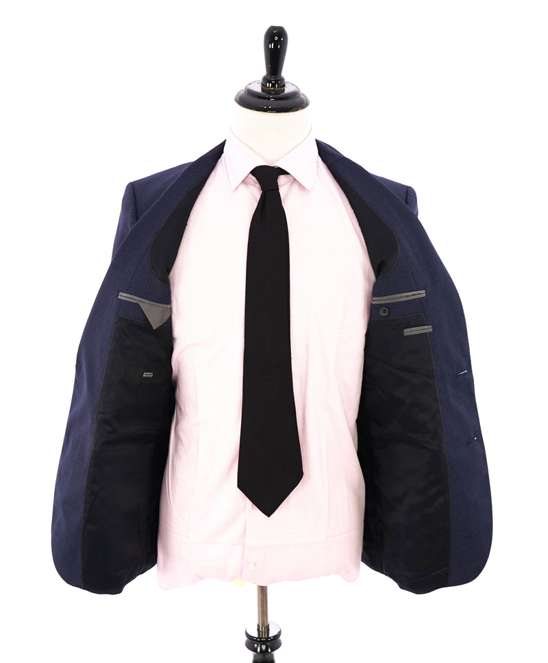 HUGO BOSS - “Hutch3” Geometric Weave Bold Blue Blazer - 38R
