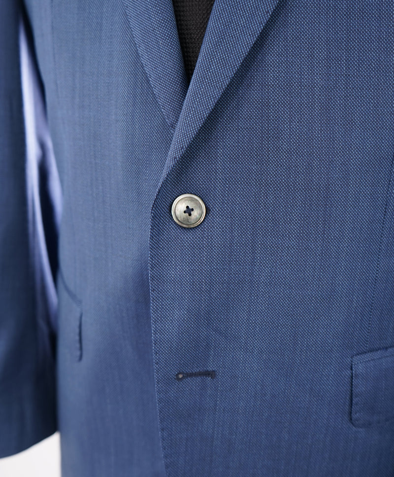 HUGO BOSS - “Hutson5/Gander2” Royal Weave MOP Buttons Bold Blue Blazer - 42R