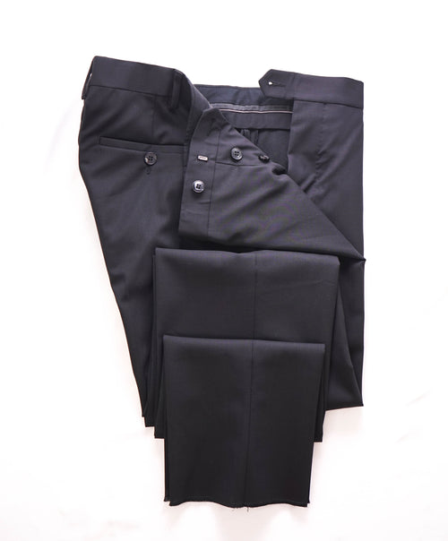 VALENTINO - Wool / Elastane Button Fly VLTN Flat Front Dress Pants - 34W (50EU)