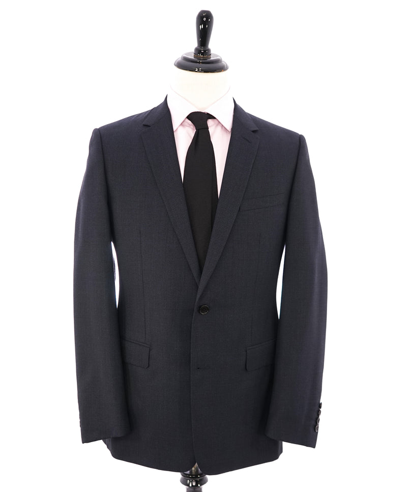 CHRISTIAN DIOR - Slim Narrow Lapel Blue/Gray Birdseye Suit - 42L